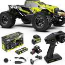 AMORIL 1/10 RTR Brushless Fast RC Cars for Adults,Max 50mph Hobby Electric Off-Road Monster Truck,Waterproof High Speed RC Car 4WD Remote Control Car with 3S Lipo,Green (Mini 1:10)