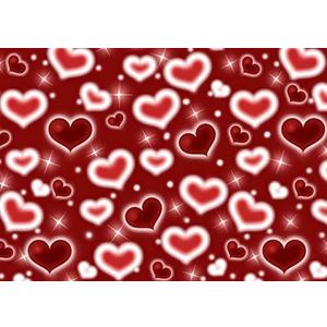 LYCGS 8x6ft Red Heart Backdrop 90s Backdrops for Photoshoot Valentines Decor Banner Birthday Props X-91
