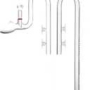 Glass Lily Pipe Set Outflow with Surface Skimmer & Multi-Level Water Intake (13mm for 12/16mm (1/2'' i.d.) tubing)