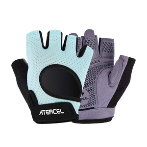 ATERCEL Weight Lifting Gloves Full Palm Protection, Workout Gloves for Gym, Cycling, Exercise, Breathable, Super Lightweight for Mens and Women, M