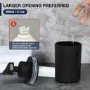 Automatic Soap Dispenser Liquid Touchless: 9oz Black Plastic - Rechargeable Electric Smart Auto Hand Soap Dispenser - Dish Bathroom Kitchen