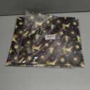 2 x 12" Christmas Pattern Paper & Sticker Kit Black Gold Scrapbook Premium Specialty Paper Double-Sided 12"x12" with 12 Designs 36 sheets for Scrapbooking Card Making Crafting