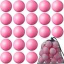 Tradder 20 Pieces Mini Volleyball Bulk Foam Volleyball Stress Balls 1.6 Inch Small Ball with Black Drawstring Mesh Bag for Birthday Party Favors Carnival Reward