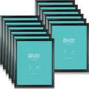 LaVie Home 8x10 Picture Frames (12 Pack, Black) Simple Designed Photo Frame with High Definition Glass for Wall Mount & Table Top Display, Set of 12 Classic Collection