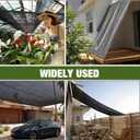 60% 6' x 100 FT Shade Cloth Roll, Sunblock UV Resistant Shade Net Windscreen Cover Fabric Roll for Garden Greenhouse Flower Plant Patio Kennel Canopy(Black)