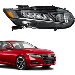labwork Headlights HO2503187 Replacement for Honda Accord 2018 2019 2020 Projector Headlight Assembly 33100-TVA-A01 Right Side (Passenger Side)