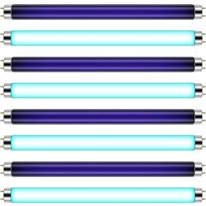 Qualirey 8 Pcs T8 Bug Zapper Replacement Bulbs, 10w Bug Light Bulbs Lamp Tube for 20W Electronic Device, Replacement 13 Inch Length Fluorescent Tube for Indoor Outdoor Mosquito Killer Lamp