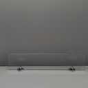 JQK Bathroom Glass Shelf Chrome, Tempered Glass Shower Storage 24 by 5 inches, 304 Stainless Steel Polished Chrome Wall Mount, TGS101L24-CH