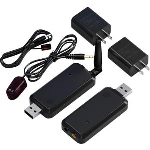 Wireless Infrared Repeater System Remote Control Extender for TVs & Home Electronics, Supports MultiDevice IR Signals (Control of 1 Device)