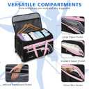 Dance Bag with Garment Rack, 23" Rolling Dance Suitcase Competition Duffle Bag with Garment Rack & Wheels | Versatile Compartments, Upgraded Stable System for Dance Shows, Travel, Cheer, Recital