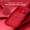 LOVE 3000 Designed for iPhone 17 Pro Case, Premium Silicone [Compatible with Magsafe][Soft Anti-Scratch Microfiber Lining] Shockproof Protective Phone Case for Men Women 6.3", Red