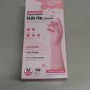 SwiftGrip Disposable Nitrile Dishwashing Gloves, Extended 12 Inches Cuff, 6-mil, Small, Cherry Blossom Cleaning Gloves for Latex-Free, Ideal for Cooking, Hair Dye, Spa (Box of 100) : Health & Household