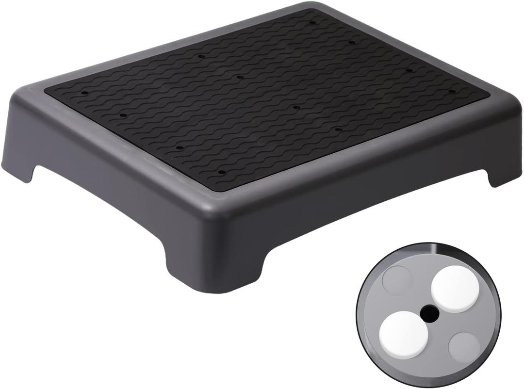 Fotree One Step Stool, Non-Slip Mobility Step Platform for Senior  Adults, Safety Step Platform for Stair, Car, Bed, Chair, Shower, Bathtub, Outdoor, 3.5 Inch High Rise Stairs 440 Lbs Capacity