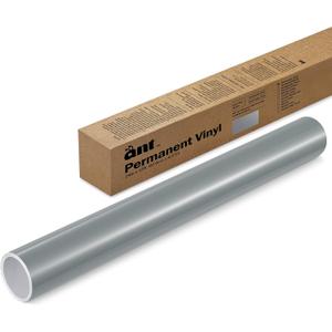 ANT Silver, 24" x 15’, Permanent Vinyl Roll, Adhesive Vinyl Roll, for DIY Project, Decal, Sticker, Compatible with Cricut, Cameo, Silhouette, Weather-Resistant