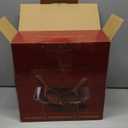 SoulThink Golden Ratio Large Crystal Glass Salad Bowl Set - Hosting Essentials Salad Serving Bowl with Acacia Wooden Serving Utensils and Base - Dinner Party Must Haves for All Occasions