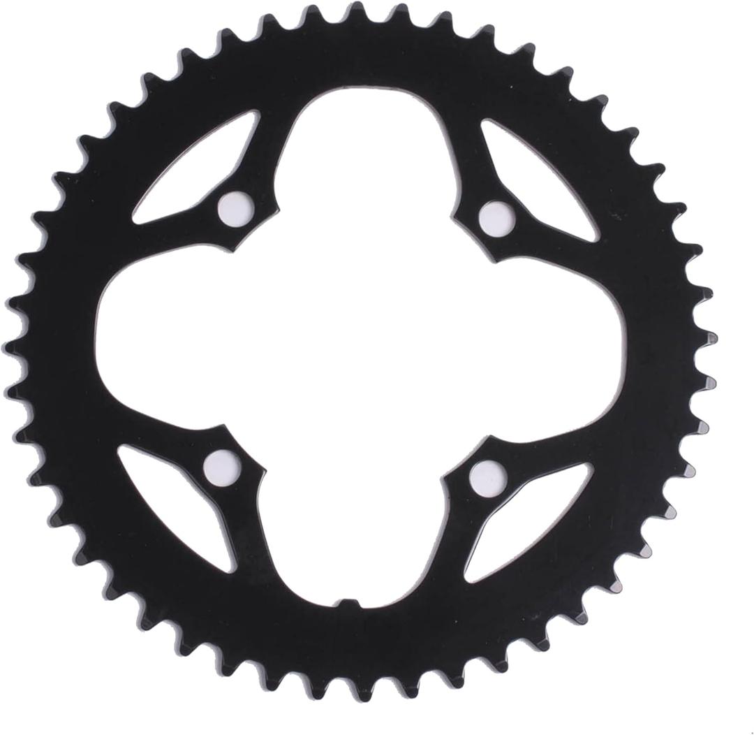 PROWHEEL Universal Bike Round Chainring,104mm BCD 42T/44T/46T/48T Steel Single Bike Chainring for 6 to 12 Speed MTB,E-Bike,Folding Bike,Road Bike,City Bike,BMX,Fat Bike,Cargo