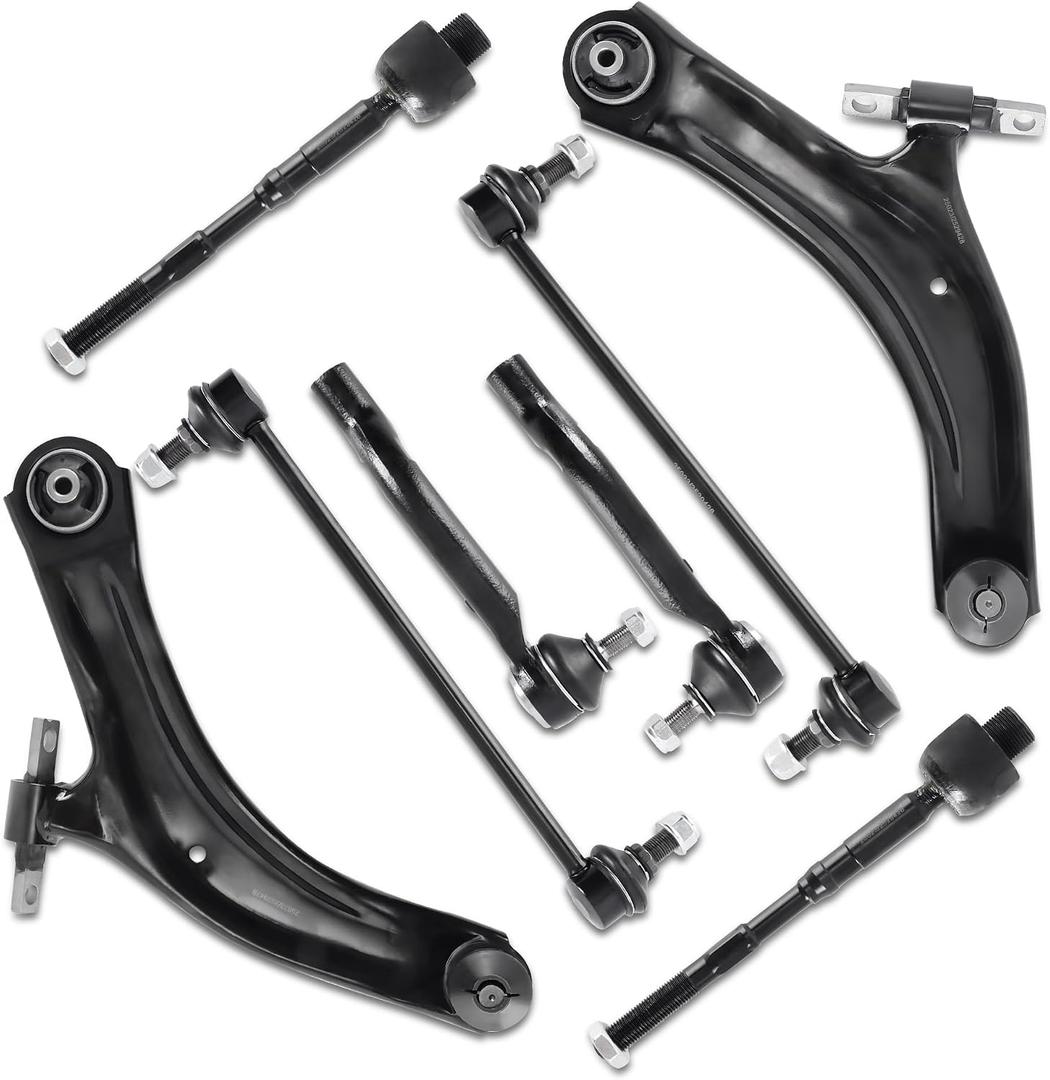 Front Lower Control Arm with Ball Joint Kit Compatible for Nissan Rogue 2008-2013 Rogue Select 2014-2015 2.5L MS30194 MS30195 K750095 K750094 ES800583 ES800582 EV800550 Left and Right 8pcs