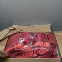 CozyLux King Size Comforter Set Dark Red, 7 Pieces Bed in a Bag King Comforter Set with Sheets, Bedding Set with Down Alternative Comforter, Fitted Sheets, Flat Sheets, Pillow Shams and Pillowcases