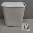 Cesun Motion Sensor Trash Can, 5 Gallon Automatic Bathroom Garbage Can with Lid, Touchless Smart Plastic Slim Wastebasket for Bathroom, Office, rv, Bedroom, Living Room, White