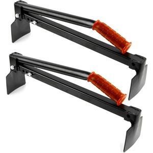 Set of 2 Brick Tongs, Adjustable Brick Tongs, Work Tools Brick Clamps Soft Handle, Bricks Lifting Carrying Carrier Brick Lifter, Paver Claw for Lifting