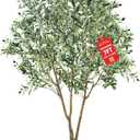 Large Olive Trees Artificial Indoor 7FT, Upgraded Faux Olive Tree with Realistic Leaves and Fruits, Heavy Base, Modern Fake Faux Plants for Home/Office Decor Gifts