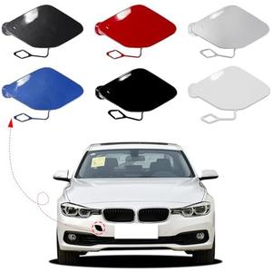 CZShiYue Car Front Bumper Tow Hook Cover Cap Towing Eye for BMW 3 Series F30 F31 LCI Sedan Wagon Fit 320i 325d 328i 330d 330e 330i 340i 2016 2017 2018(Black) 51117396837