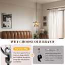 Glass Pendant Light Retro Hanging Lighting Plug in Stairway7.87 Swag Light Artistry Cord Hung Light Fixtures Amber Ceiling Hanging Light for Dining Room Entryway Hallway Old House, medium
