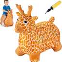 Bouncy Giraffe Pals for Kids, Plush Bouncy Toy, Ride on Toys for Toddlers, Bouncing Toy Hopper Toy, Toys and Gifts for Boys and Girls Aged 2, 3, 4, 5