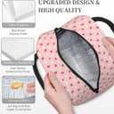 Strawberries Insulated Lunch Bag for Women Men Large Reusable Lunch Box Adult Leakproof Portable Cooler Tote Bags for Work Picnic Office Travel Outdoors (one size)