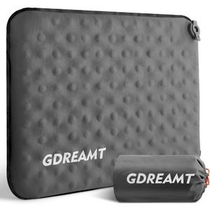 Inflatable Seat Cushion, Self-Inflating Memory Foam Stadium Seats Cushion Lightweight & Compact Chair Sitting Pad Airplane Cushion for Long Flight Travel Outdoor Camping Car Bleachers Office