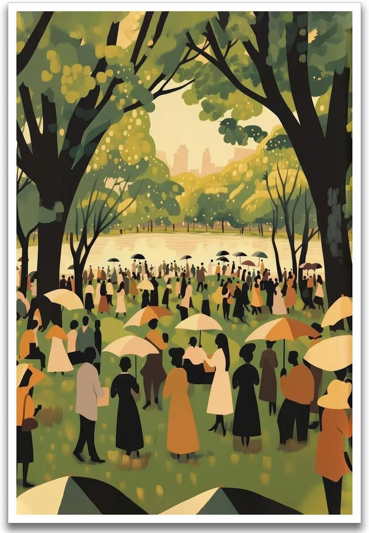 African American Canvas Wall Art Black People Posters Vintage African American Juneteenth Art Painting Prints Modern Black Art Prints Wall Decor for Living Room Home Bedroom Office, 16x24inch Unframed