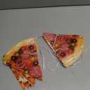 Boao Pizza Decorations Party Banners Party Supplies Pizza Garland Streamers Decoration, Pre-assembled (Multicolor)