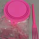 19PCS Hair Bleach Highlighting Kit with Hair Dye Brush and Bowl Set Color Whisk, Highlight Frosting Cap with Hook, Disposable Gloves Capes, Home Use Salon Tools for Hair Bleaching Coloring Dying (Pink)