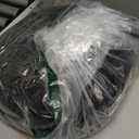 GREENSTELL Small Vanity Stool Chair with Storage and Folding Back, 13" x 13" x 17.7" Faux Fur Soft Ottoman for Teenager, 4 Metal Legs with AntiSlip Feet, Furry Padded Seat for Makeup, Bedroom, Black