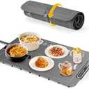 Food Warming Mat, Full Surface Heating Silicone Electric Warming Tray with 3 Level Temperature Settings, Auto Shut-Off, Foldable Roll Up Food Warmer for Parties Buffets, Gatherings