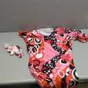 Haysandy 70s 60s Hippie Costume Set Women Disco Outfit Accessories for Halloween Carnival Earrings Necklace Headband (Small)