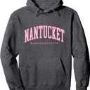 Vintage Nantucket Island Retro Preppy Throwback Girls Women Pullover Hoodie, Size Small