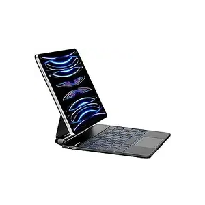 iPad 10th Generation Case with Keyboard, Magic Keyboard iPad 10 Generation and 11th (A16,2025) with Multi-Touch Trackpad, Magic-Style Bluetooth Pad 10th Gen. 2022 with Battery Display - Black