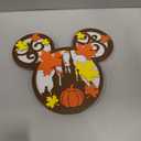 Fall Thanksgiving Wall Decor Lantern - Pumpkins Maple Leaf Door Hanging Sign Decor with Light, Autumn Farmhouse Wreath & Indoor Window Decorations