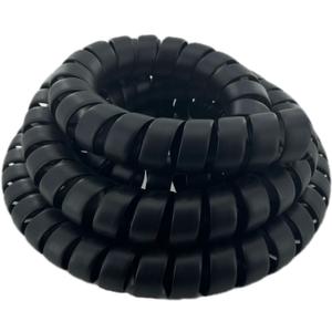 Spiral Wrap Cable Protector - 2.0" OD x 10' Pre-Cut Lengths - Safe Hose Protector to Avoid Wear and Extend Life for Hydraulic Pneumatic Hoses