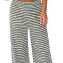PRETTYGARDEN Two Piece Striped Sets for Women Summer Travel Outfits 2026 Spring Y2K Going Out Vacation Clothes Loungewear
(Green White, Small)