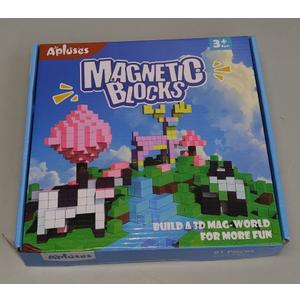 Apluses 3+ MAGNETIC BLOCKS BUILD A 3D MAG-WORLD FOR MORE FUN pipluses 81 PCS