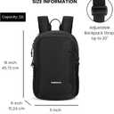 Sherpani Getaway, Casual Daypack Backpacks, Laptop Backpack, 22L Travel Backpack for Men Women, Travel Gift, Fits 15'' Laptop, RFID Protection (Raven), One Size