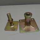 Adjustable 4 1/3" - 7" House Floor Jacks Mini Screw Post Pole for Leveling, Galvanized, 6 Pack
