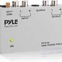 Pyle Ultra Compact Phono Preamp - Mini Turntable Preamp for Audio - Guitar, Microphone - RCA Input/Output for Record Player - Receiver - Amplifier - PP444