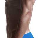 AIMPACT Mens Vintage Swim Briefs Sexy Bikini Swimwear Quick Dry Retro Swimsuit with Drawstring, (Black, Blue, Small)