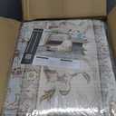 WITSHOCK 9x12 Area Rugs for Living Room: Machine Washable - Non Slip Modern Abstract Rug for Bedroom Dining Room - Stain Resistant for Household - Pet Owners (Light Blue)