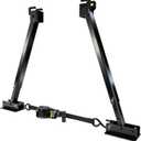 Heavy-Duty RV I-Beam Stabilizer with Ratchet Tension 17" to 35" Adjustable Anti-Wobble Stabilizer for Travel Trailers, 5th Wheels & Motorhomes Enhanced Lateral Support(Black)