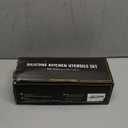 Umite Chef Kitchen Cooking Utensils Set, 33 pcs Non-Stick Silicone Cooking Kitchen Spatula Set with Holder, Wooden Handle Silicone Kitchen Gadgets Utensil Set (Black)