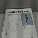 Ionic Foot Bath Detox Machine,Foot Detox Foot Bath Soak Tub with 2 Arrays,80 Disposable Liners,Detox Sea Salt,Folding Foot Spa Bucket,Home Salon-Level Foot Soaking Tub2